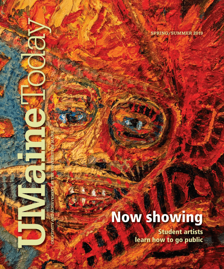 A photo of a UMaine Today Magazine cover from the Spring/Summer 2019 issue