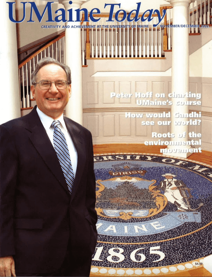 A photo of the cover of the November/December 2002 issue of UMaine Today magazine
