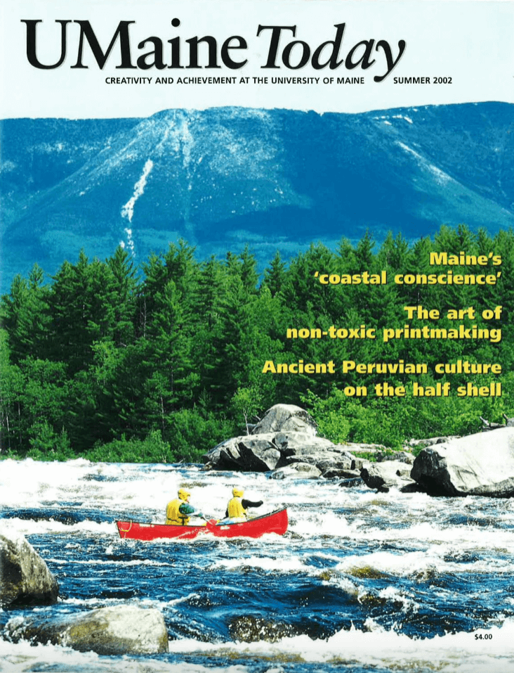 A photo of the cover of the Summer 2002 issue of UMaine Today magazine